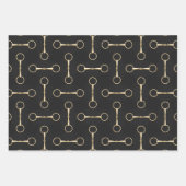 Loose Ring Snaffle Bits Equestrian Geschenkpapier Set (Vorderseite 3)