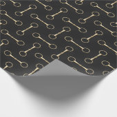 Loose Ring Snaffle Bits Equestrian (groß) Geschenkpapier (Ecke)