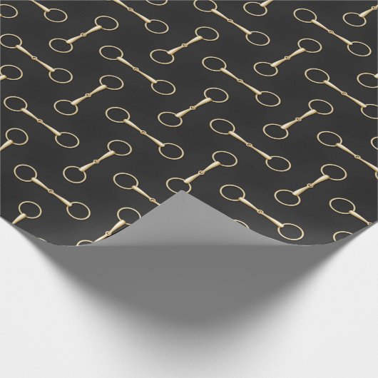Loose Ring Snaffle Bits Equestrian (groß) Geschenkpapier (Ecke)