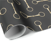 Loose Ring Snaffle Bits Equestrian (groß) Geschenkpapier (Rolleneckpunkt)