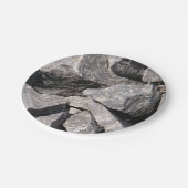 Loose Rough Granite Rock Paper Teller (Schrägansicht)