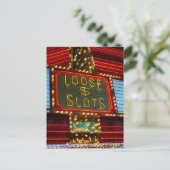 Loose Slots Zeichen auf Casino, Las Vegas, Nevada Postkarte (Stehend Vorderseite)