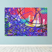 Loose Strings Canvas Print Leinwanddruck (Insitu (Holzboden))