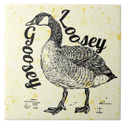 Loosey Goosey Keramik Tile Fliese (Vorderseite)