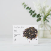 Loosleaf Tee-Visitenkarte Visitenkarte (Stehend Vorderseite)