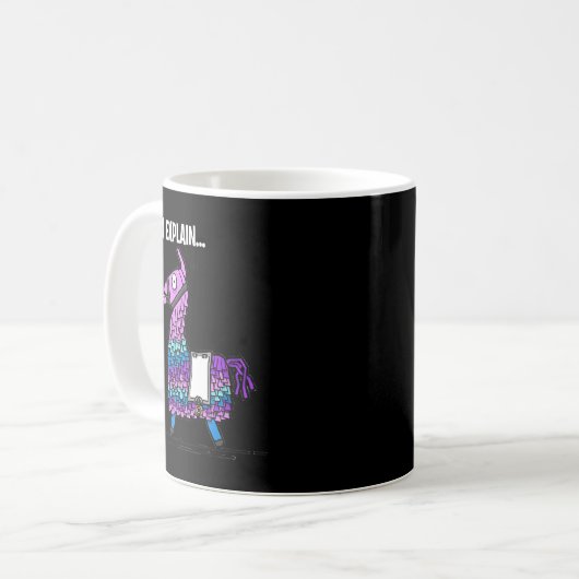 Loot Llama Ich kann Gaming erklären Kaffeetasse (Vorderseite Links)
