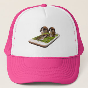 Lop Eared Bunny Rabbit Family Tech Swavy, Truckerkappe