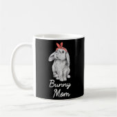 Lop Eared Bunny Rabbit Mama Zeichnend Kaffeetasse (Links)