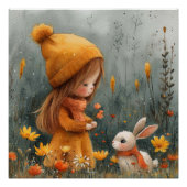 Lop-Eared Liebe: Ein bisschen Whimsy Bunny Poster (Vorderseite)