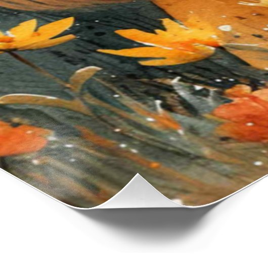 Lop-Eared Liebe: Ein bisschen Whimsy Bunny Poster (Ecke)