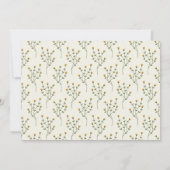 Lop Rabbit Bunny Butterfly 1. Geburtstag Foto Einladung (Rückseite)