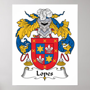 Lopes Familienwappen Poster