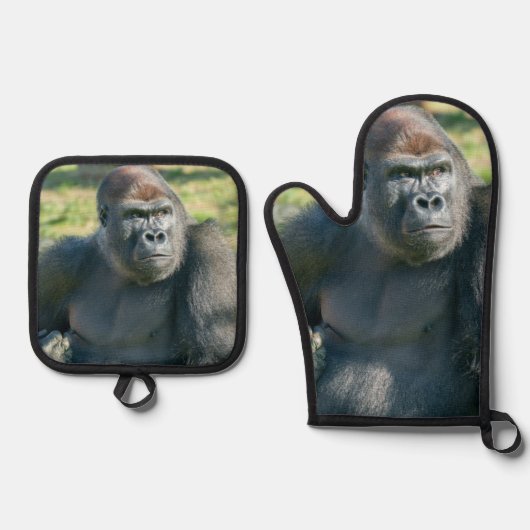 Lope's Little Quirk im Sonnenschein Ofenhandschuh & Topflappen-Set (Vorderseite)