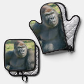 Lope's Little Quirk im Sonnenschein Ofenhandschuh & Topflappen-Set (Vorderseite/Rückseite)