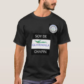 Lopez El Chapincito Soy De Guatemala Chapin Black T-Shirt (Vorderseite)