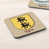 Lopez-Familienschild Getränkeuntersetzer (Linke Seite)