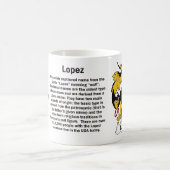 Lopez-Familienwappen auf einer Tasse (Mittel)