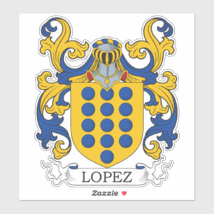 Lopez Familienwappen Aufkleber