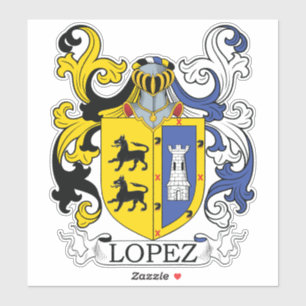 Lopez Familienwappen Aufkleber