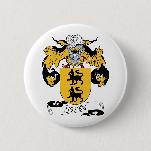 Lopez-Familienwappen Button (Vorderseite)