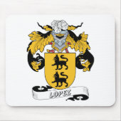 Lopez-Familienwappen Mousepad (Vorne)