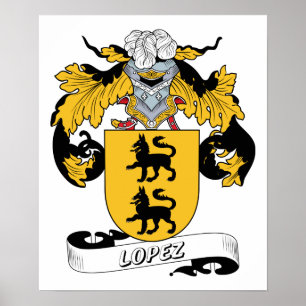 Lopez Familienwappen Poster