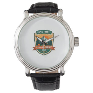 Lopez Family Camp-To-Summit Crew Vintage-Wander-Ca Armbanduhr
