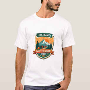 Lopez Family Camp-To-Summit Crew Vintage-Wander-Ca T-Shirt