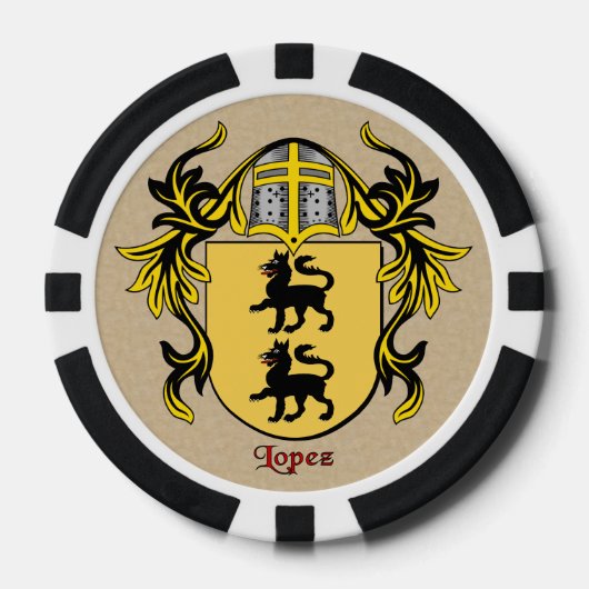 Lopez Heraldic Arms Pokerchips (Vorderseite)