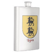 Lopez Heraldic Shield Flachmann (Rechts)