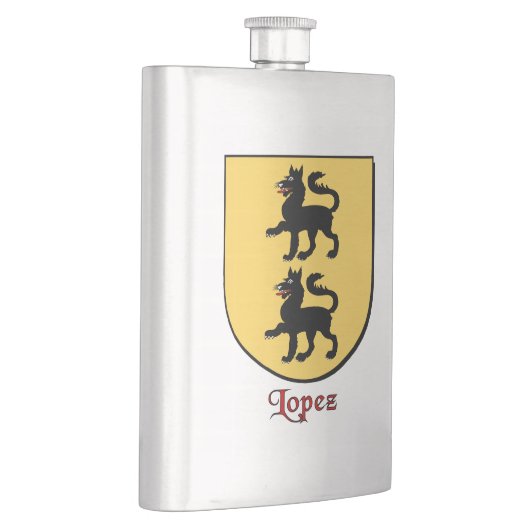 Lopez Heraldic Shield Flachmann (Rechts)