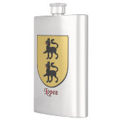 Lopez Heraldic Shield Flachmann (Links)