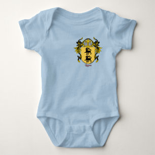 Lopez Historischer Schild mit Helm und Mantle Baby Strampler