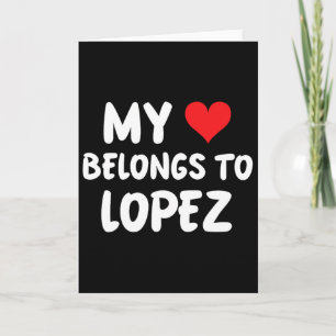 Lopez - Mein Herz gehört Lopez - Liebe  Karte