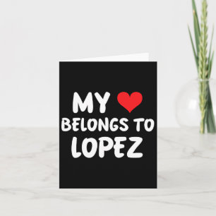 Lopez - Mein Herz gehört zu Lopez - Liebe Karte