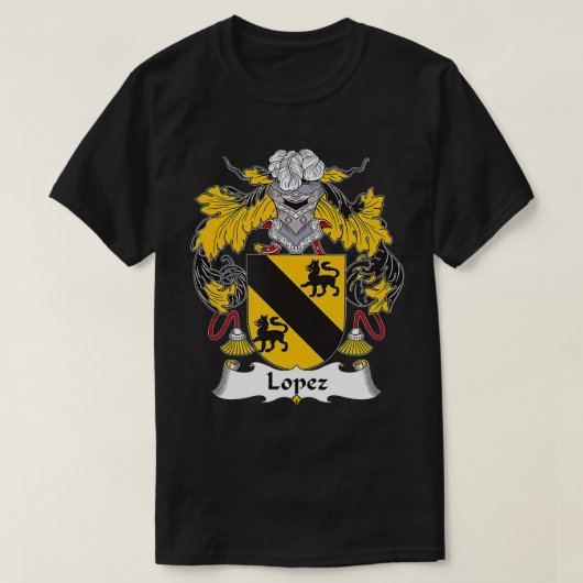 Lopez-Wappen - Familienwappen T - Shirt (Design vorne)