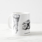 Lophophora williamsii Entwurf Kaffeetasse (Vorderseite Links)