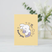 Loppitokki Bunny Embracing Scorpio Zodiac Magic I Postkarte (Stehend Vorderseite)