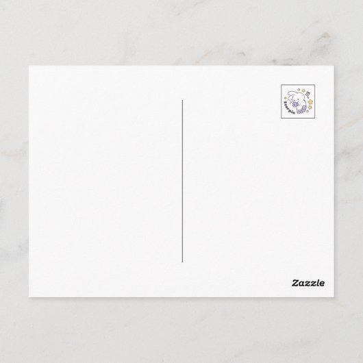 Loppitokki Bunny Embracing Scorpio Zodiac Magic I Postkarte (Rückseite)