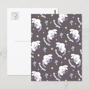 Loppitokki's Cosmic-Skorpion-Muster: Bunny Art II Postkarte