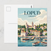 Lopud Insel Kroatien Postkarte (Vorne/Hinten)
