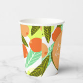 Loquat Frucht Muster Brautparty Peach Pappbecher (Rechts)