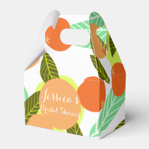 Loquat-Fruchtmuster-Bridal-Shower-Pfirsich  Geschenkschachtel