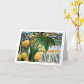 Loquat tree Portrait Karte (Gelbe Blume)