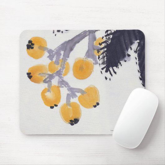 Loquats und eine Heuschrecke Mousepad (Mit Mouse)