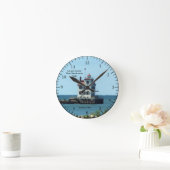 Lorain Harbor West Breakwater Light clock Runde Wanduhr (Zuhause)
