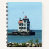 Lorain Harbor West Breakwater Light Notebook Notizblock (Vorderseite)