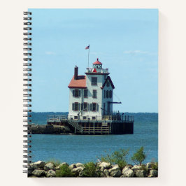 Lorain Harbor West Breakwater Light Notebook Notizblock