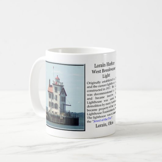 Lorain Harbour West Breakwater Light Tasse (Vorderseite Links)