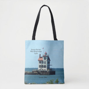 Lorain Harbour West Breakwater Light überall in de Tasche